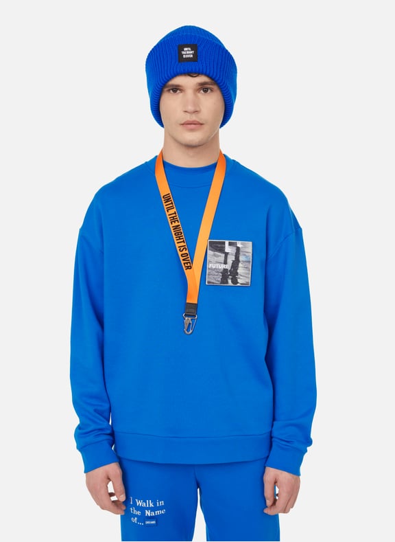 Sweatshirt en coton Bleu by UNTIL THE NIGHT IS OVER UNTIL THE NIGHT IS OVER Sweatshirt en coton Bleu