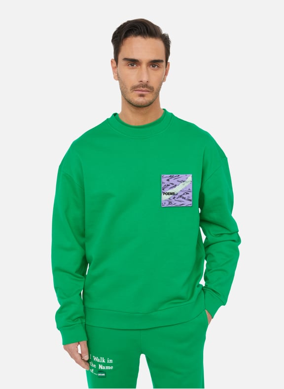 Sweatshirt en coton Vert by UNTIL THE NIGHT IS OVER UNTIL THE NIGHT IS OVER Sweatshirt en coton Vert