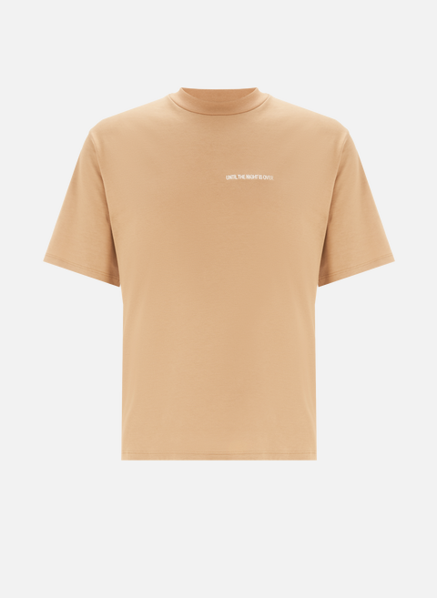 Beige cotton t-shirtUNTIL THE NIGHT IS OVER 