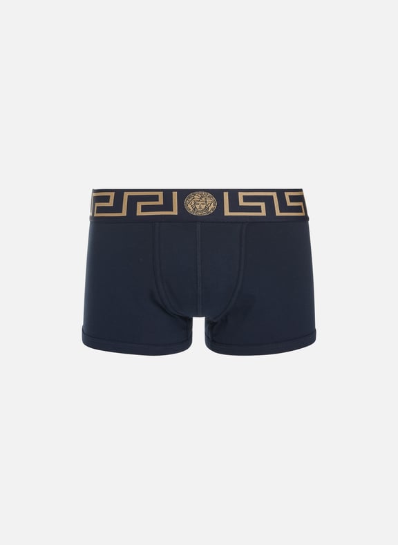 Boxer en coton Bleu by VERSACE VERSACE Boxer en coton Bleu