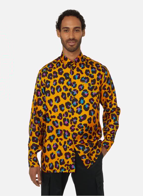 Chemise imprim en soie Multicolore