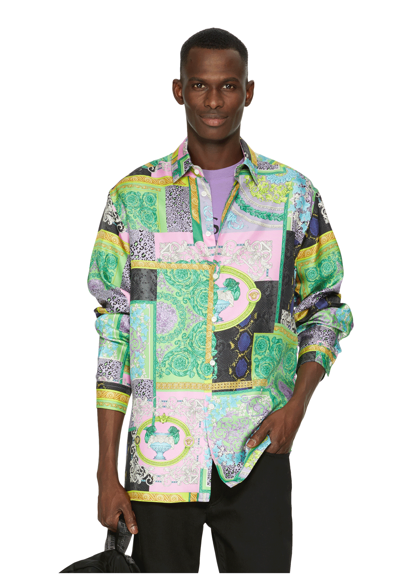 CHEMISE EN COTON - VERSACE pour HOMME | Printemps.com