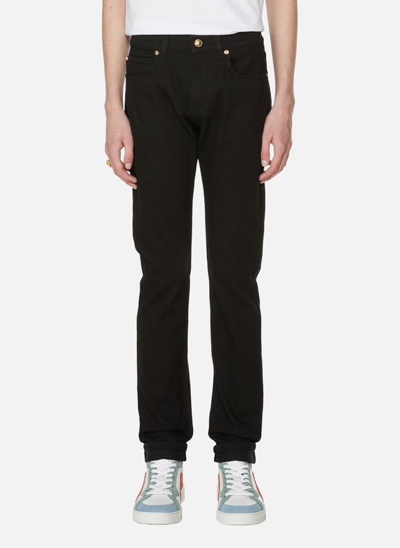 Jean brodé Noir by VERSACE VERSACE Jean brodé Noir
