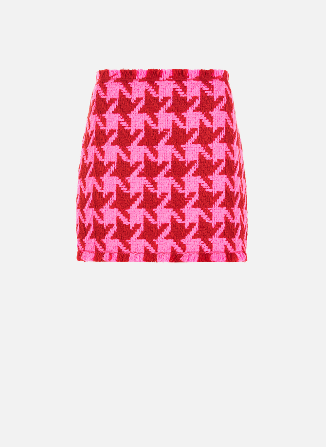 Skirt with houndstooth print VERSACE