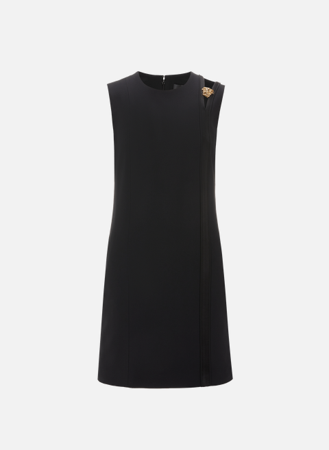 Mini-robe à découpes avec logo NoirVERSACE 