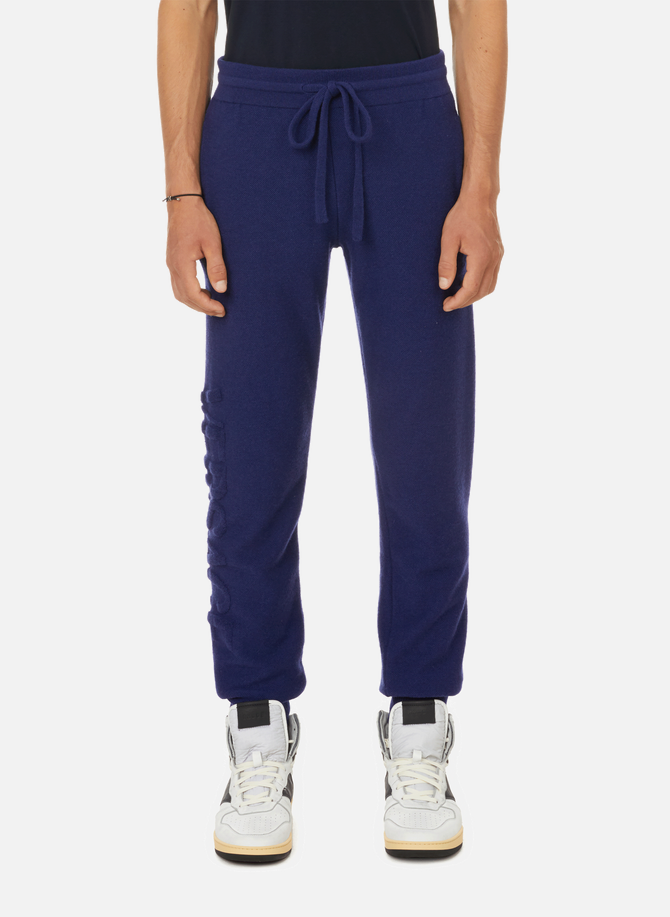 VERSACE cashmere and wool-blend jogging pants