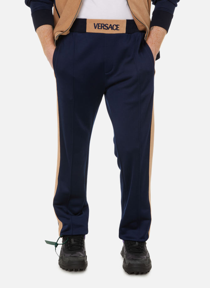Pantalon de survêtement bicolore à logo VERSACE