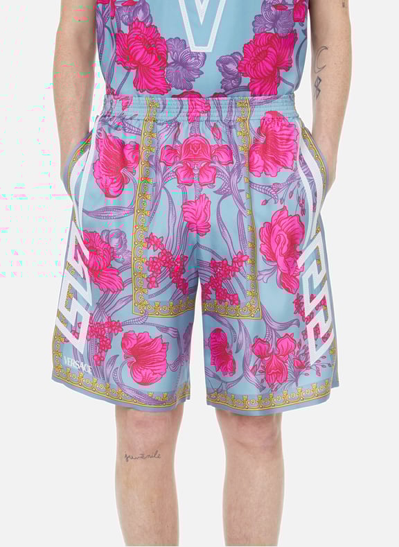 Short Barocco en soie Multicolore by VERSACE VERSACE Short Barocco en soie Multicolore