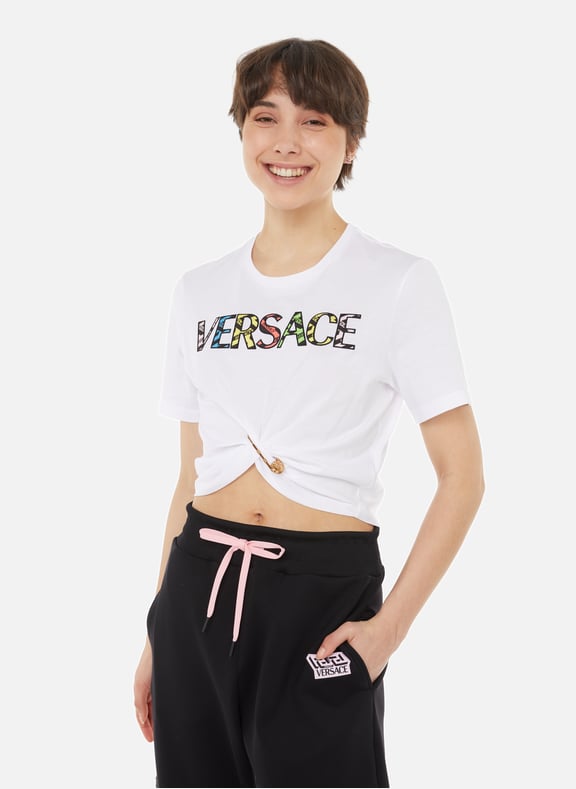 T-shirt en coton Blanc by VERSACE VERSACE T-shirt en coton Blanc
