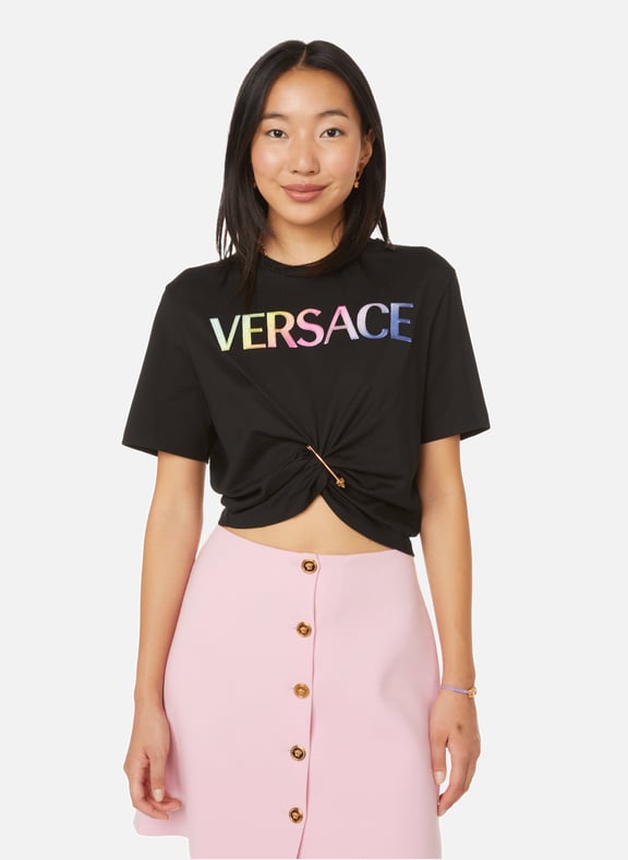 T-shirt en coton Multicolore by VERSACE VERSACE T-shirt en coton Multicolore