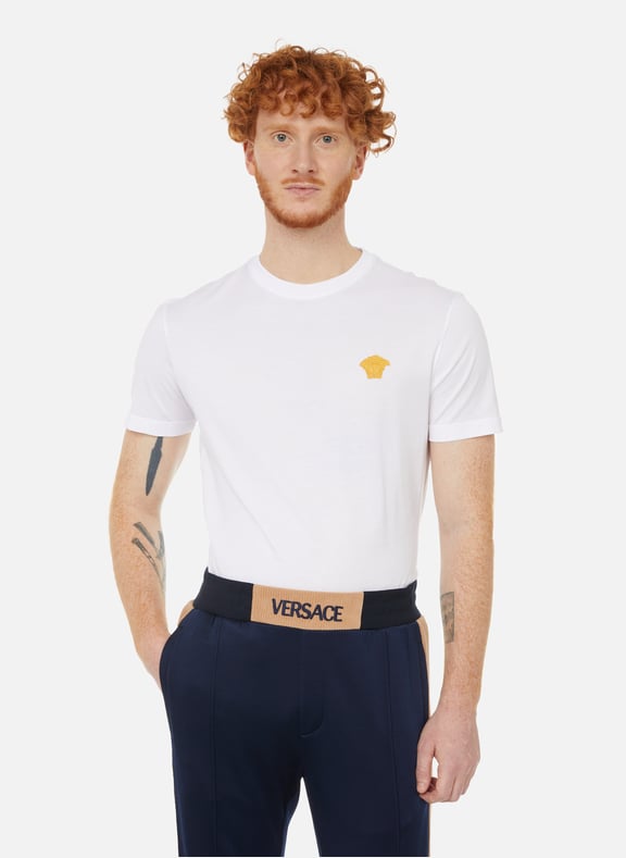 T-shirt Medusa en coton Blanc by VERSACE VERSACE T-shirt Medusa en coton Blanc