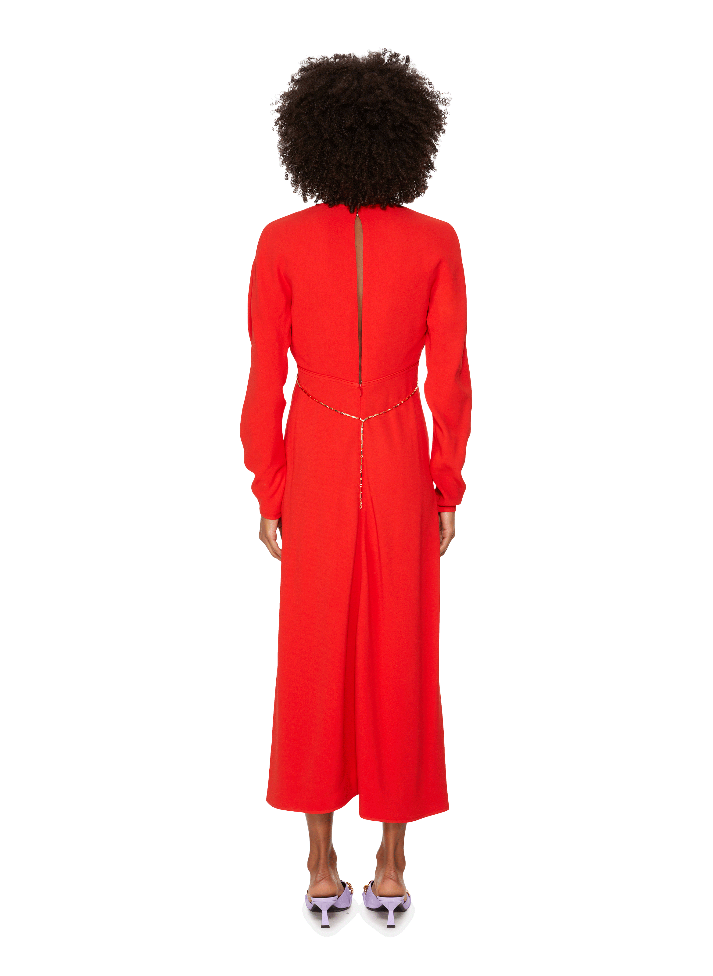 Robe Victoria Beckham Taille S Orange - Épaule Dénudée - Neuf Sans étiquette