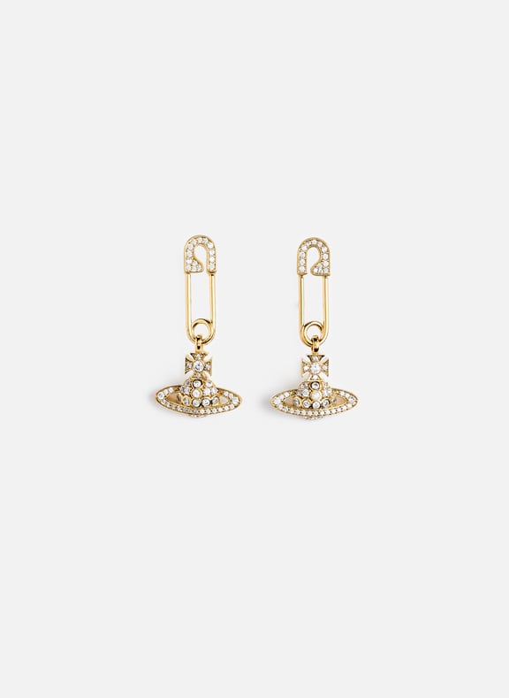 Boucles d'oreille Lucrece en laiton Doré by VIVIENNE WESTWOOD VIVIENNE WESTWOOD Boucles d'oreille Lucrece en laiton Doré