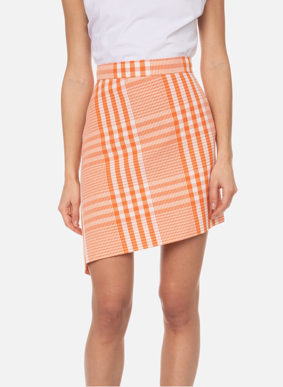 Jupe en coton et lin Orange by VIVIENNE WESTWOOD VIVIENNE WESTWOOD Jupe en coton et lin Orange