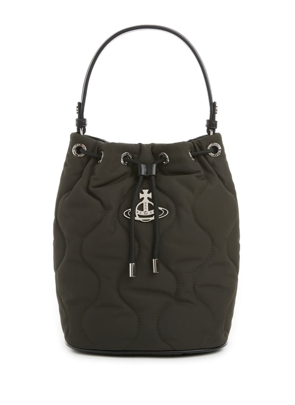 Sac seau Camper Kaki by VIVIENNE WESTWOOD VIVIENNE WESTWOOD Sac seau Camper Kaki