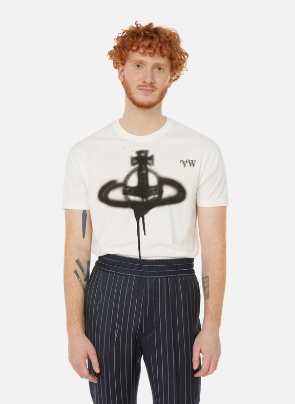 VIVIENNE WESTWOOD T-shirt Spray Orb en coton Blanc