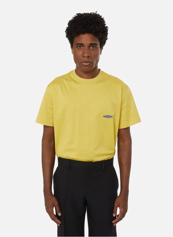 T-shirt Lenticulaire en coton Jaune by WOOYOUNGMI WOOYOUNGMI T-shirt Lenticulaire en coton Jaune
