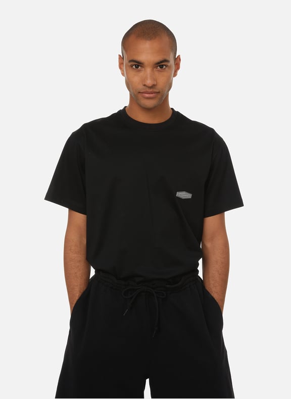 T-shirt Lenticulaire en coton Noir by WOOYOUNGMI WOOYOUNGMI T-shirt Lenticulaire en coton Noir