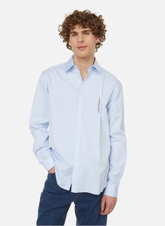 Chemise oversize en coton Bleu by Y/PROJECT Y/PROJECT Chemise oversize en coton Bleu