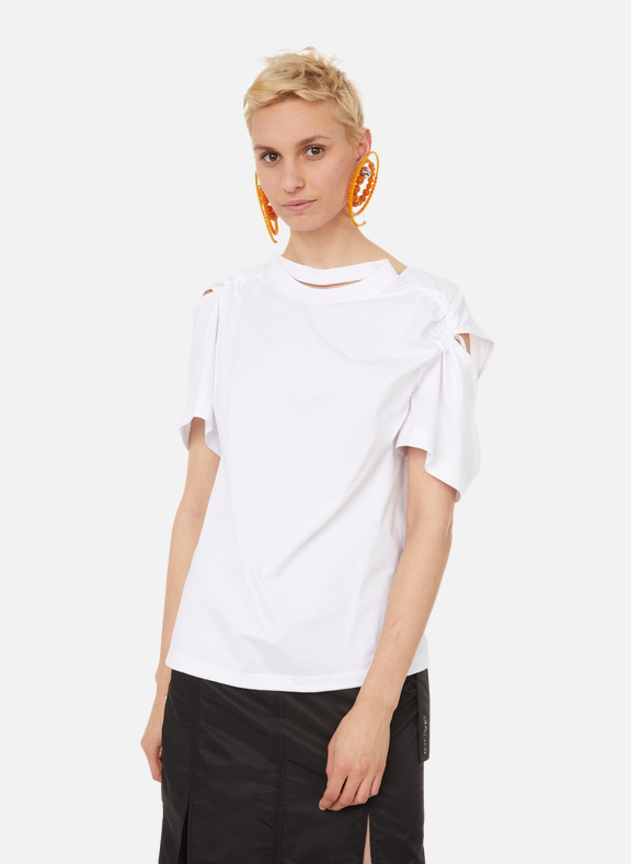 Y/PROJECT T-shirt en coton bio Blanc
