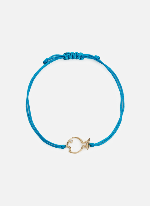 Cord bracelet in gold and Blue diamondYVONNE LÉON 