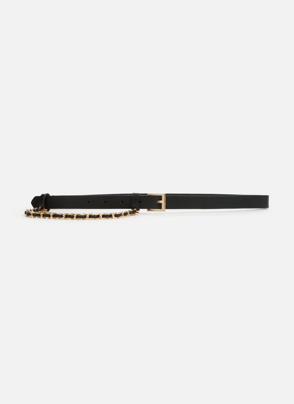 Ceinture Rock Chain en cuir Noir by ZADIG&VOLTAIRE ZADIG&VOLTAIRE Ceinture Rock Chain en cuir Noir