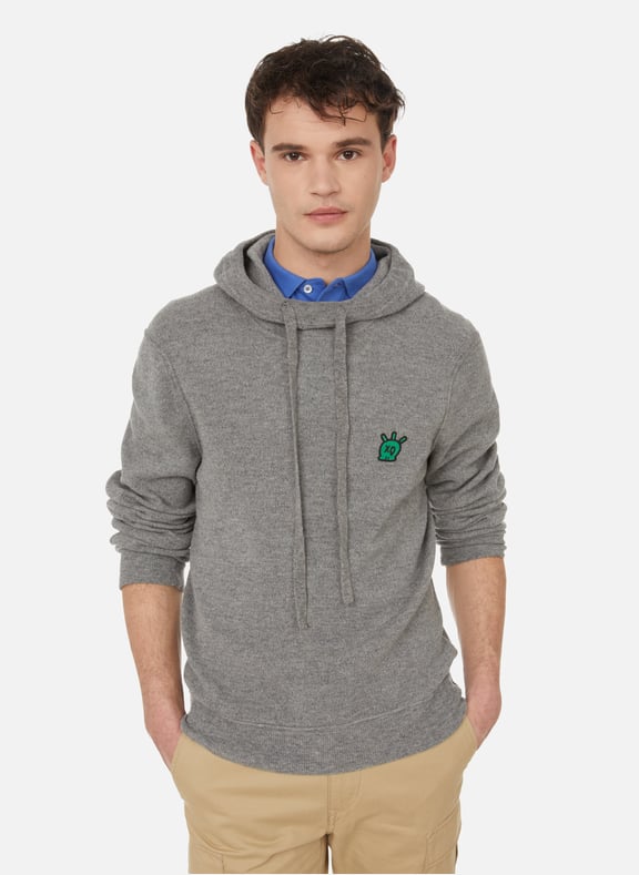 Hoodie en laine mérinos Gris by ZADIG&VOLTAIRE ZADIG&VOLTAIRE Hoodie en laine mérinos Gris