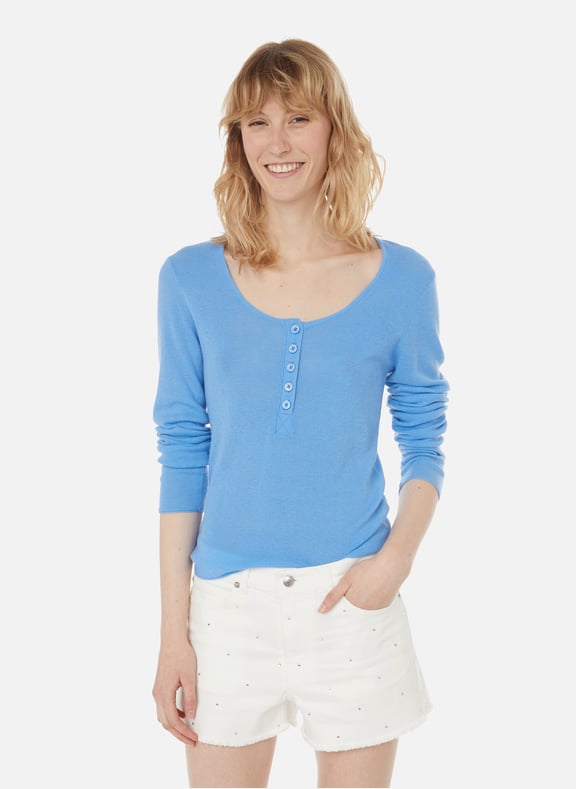 Pull Mila en laine et cachemire Bleu by ZADIG&VOLTAIRE ZADIG&VOLTAIRE Pull Mila en laine et cachemire Bleu