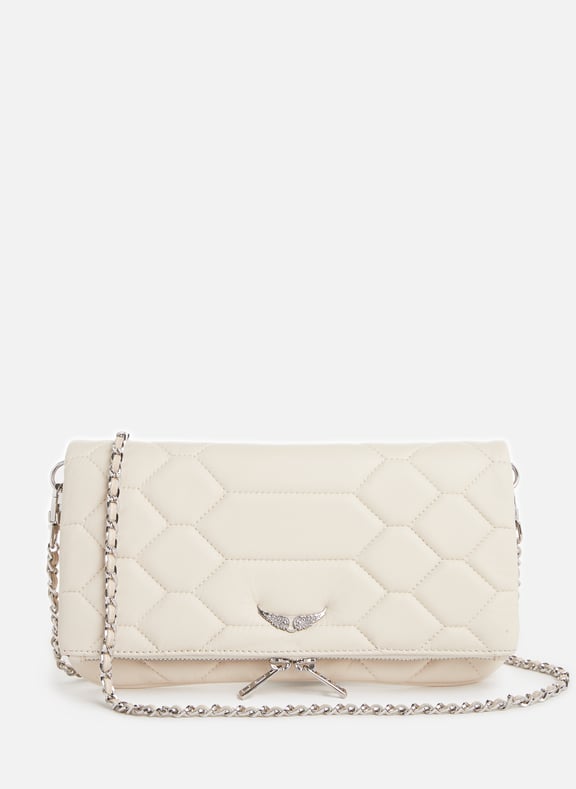 Sac Rocky XL en cuir matelassé Blanc by ZADIG&VOLTAIRE ZADIG&VOLTAIRE Sac Rocky XL en cuir matelassé Blanc