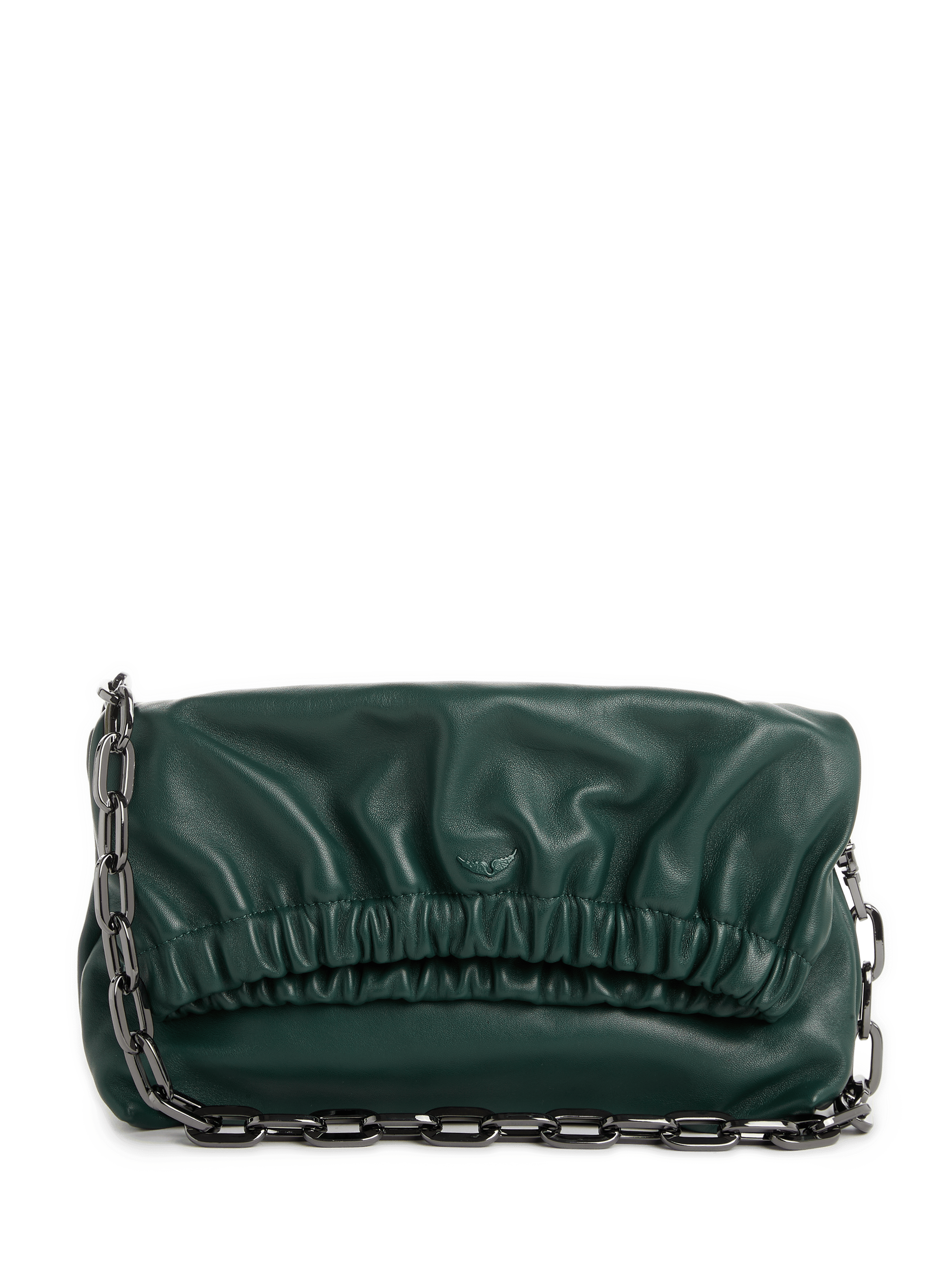 Sac Rockyssime XL Zadig & Voltaire - Cuir Noir Tressé - Taille Moyenne - Neuf Sans étiquette (prix Promo)