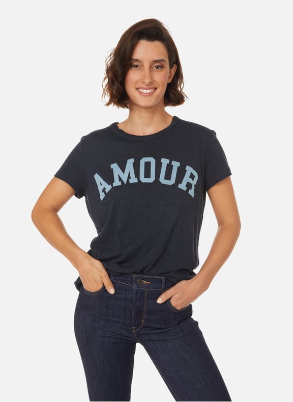 T-shirt Amour Bleu by ZADIG&VOLTAIRE ZADIG&VOLTAIRE T-shirt Amour Bleu