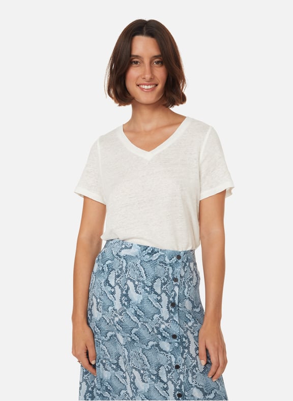 T-shirt chiné en lin Beige by ZADIG&VOLTAIRE ZADIG&VOLTAIRE T-shirt chiné en lin Beige