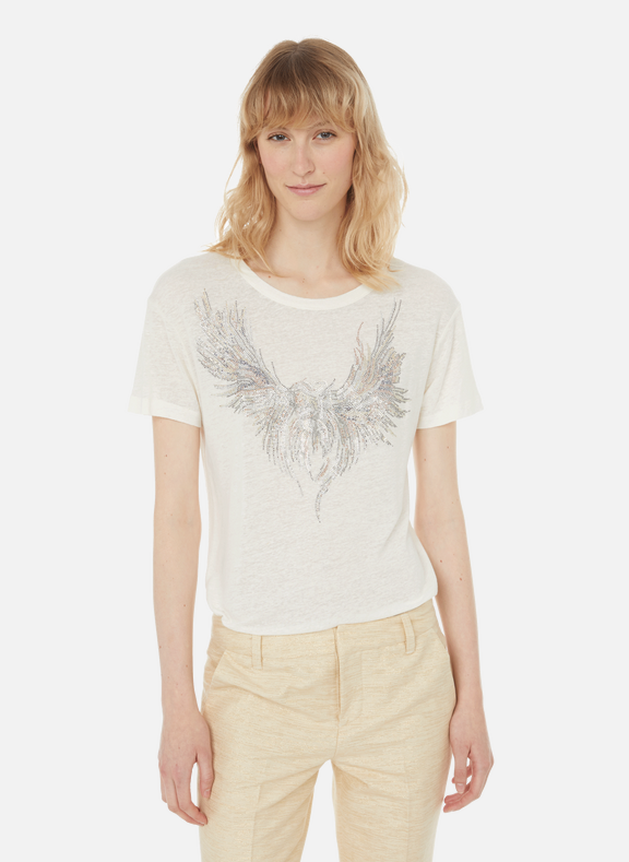 ZADIG&VOLTAIRE T-shirt Marta Eagle à strass en coton Multicolore