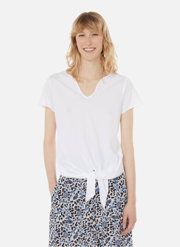 T-shirt Monastir en coton biologique Blanc by ZADIG&VOLTAIRE ZADIG&VOLTAIRE T-shirt Monastir en coton biologique Blanc