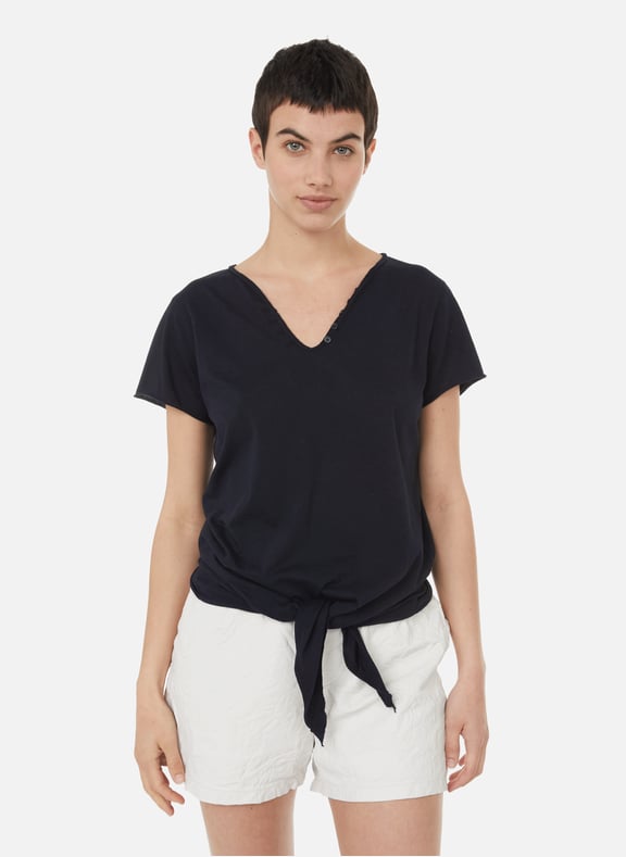 T-shirt Monastir en coton biologique Bleu by ZADIG&VOLTAIRE ZADIG&VOLTAIRE T-shirt Monastir en coton biologique Bleu