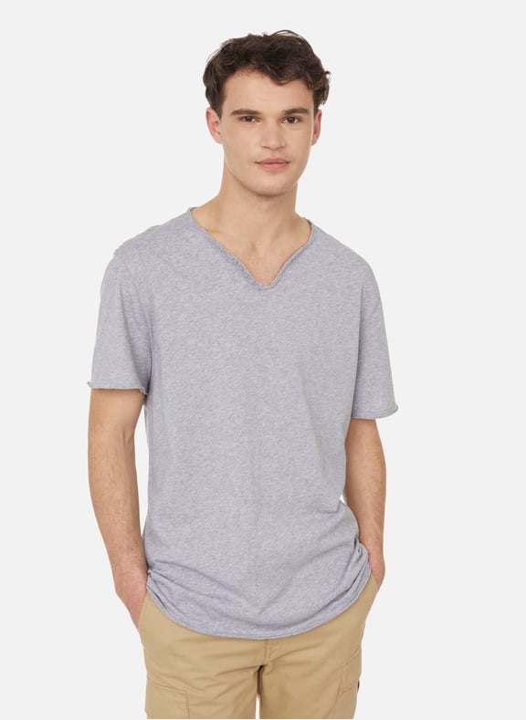 T-shirt Monastir en coton biologique Gris by ZADIG&VOLTAIRE ZADIG&VOLTAIRE T-shirt Monastir en coton biologique Gris