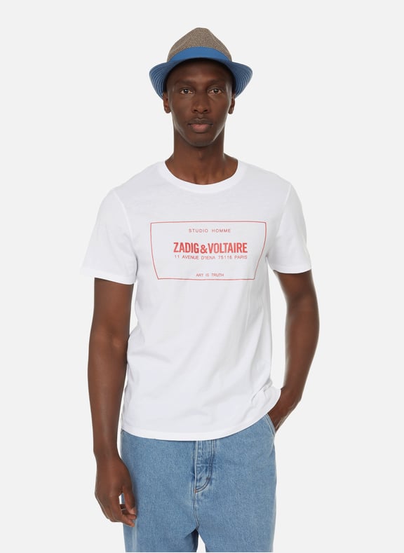 T-shirt Ted Blason en coton Blanc by ZADIG&VOLTAIRE ZADIG&VOLTAIRE T-shirt Ted Blason en coton Blanc