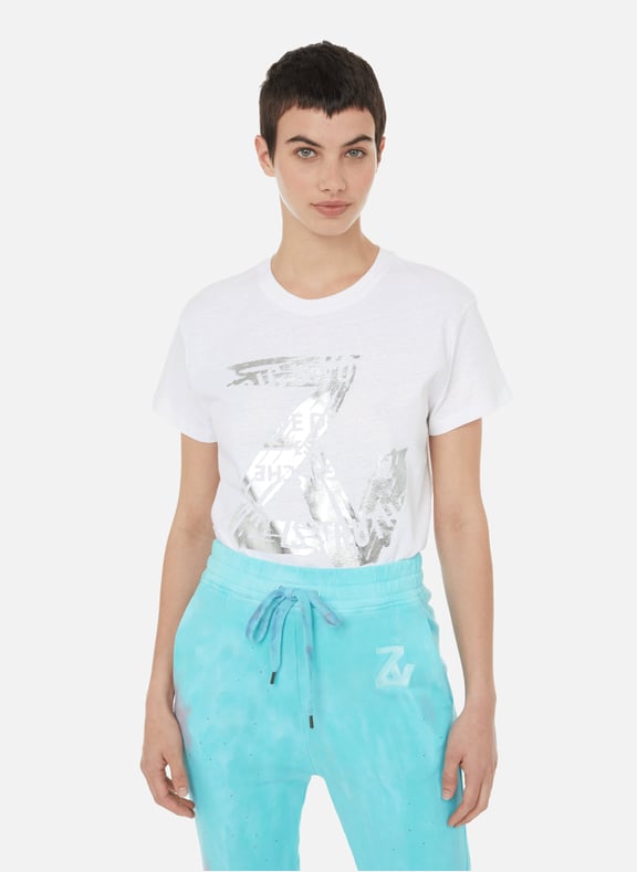 T-shirt Zoe en coton Blanc by ZADIG&VOLTAIRE ZADIG&VOLTAIRE T-shirt Zoe en coton Blanc