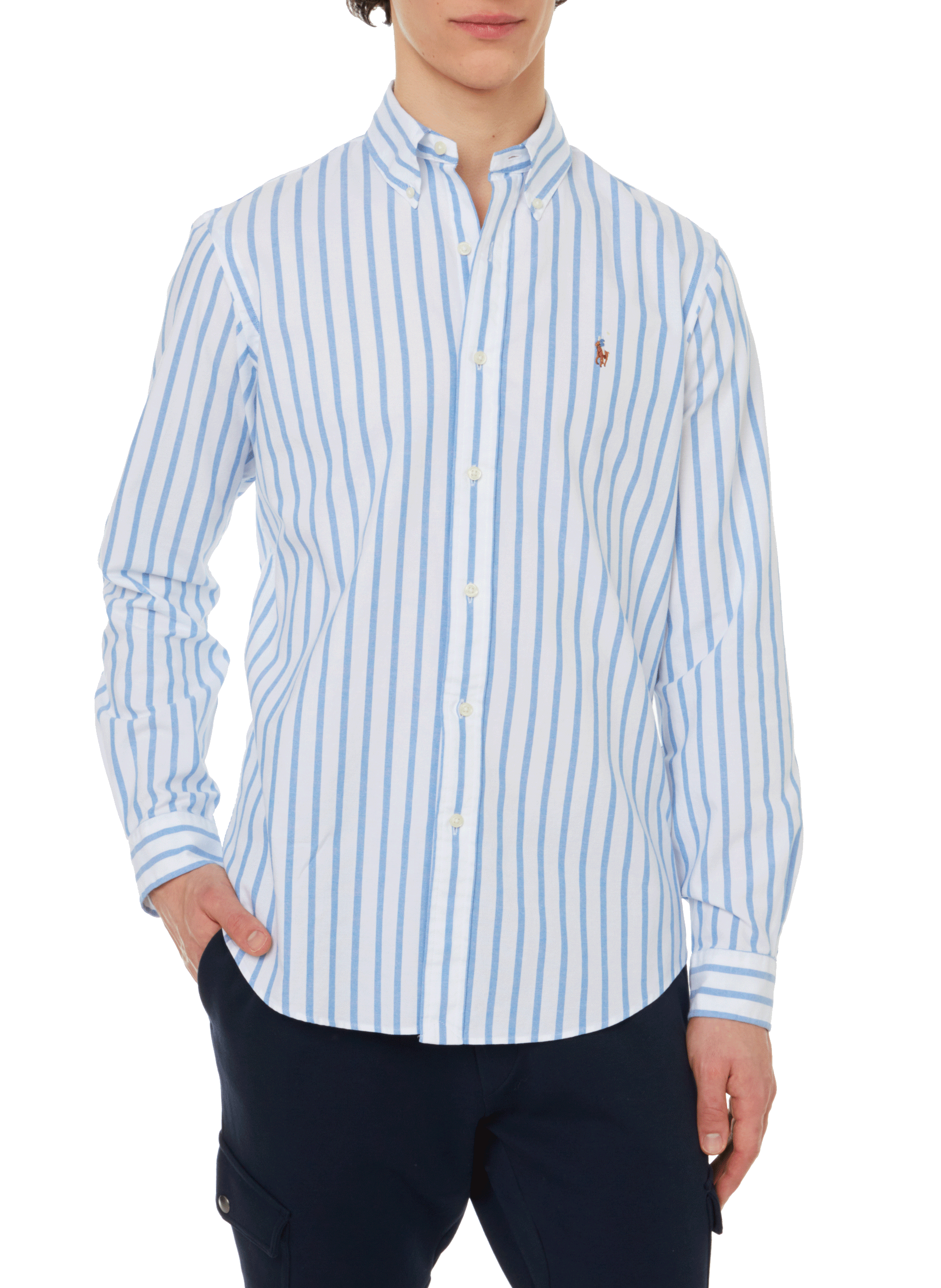 Straight striped cotton shirt | POLO RALPH LAUREN