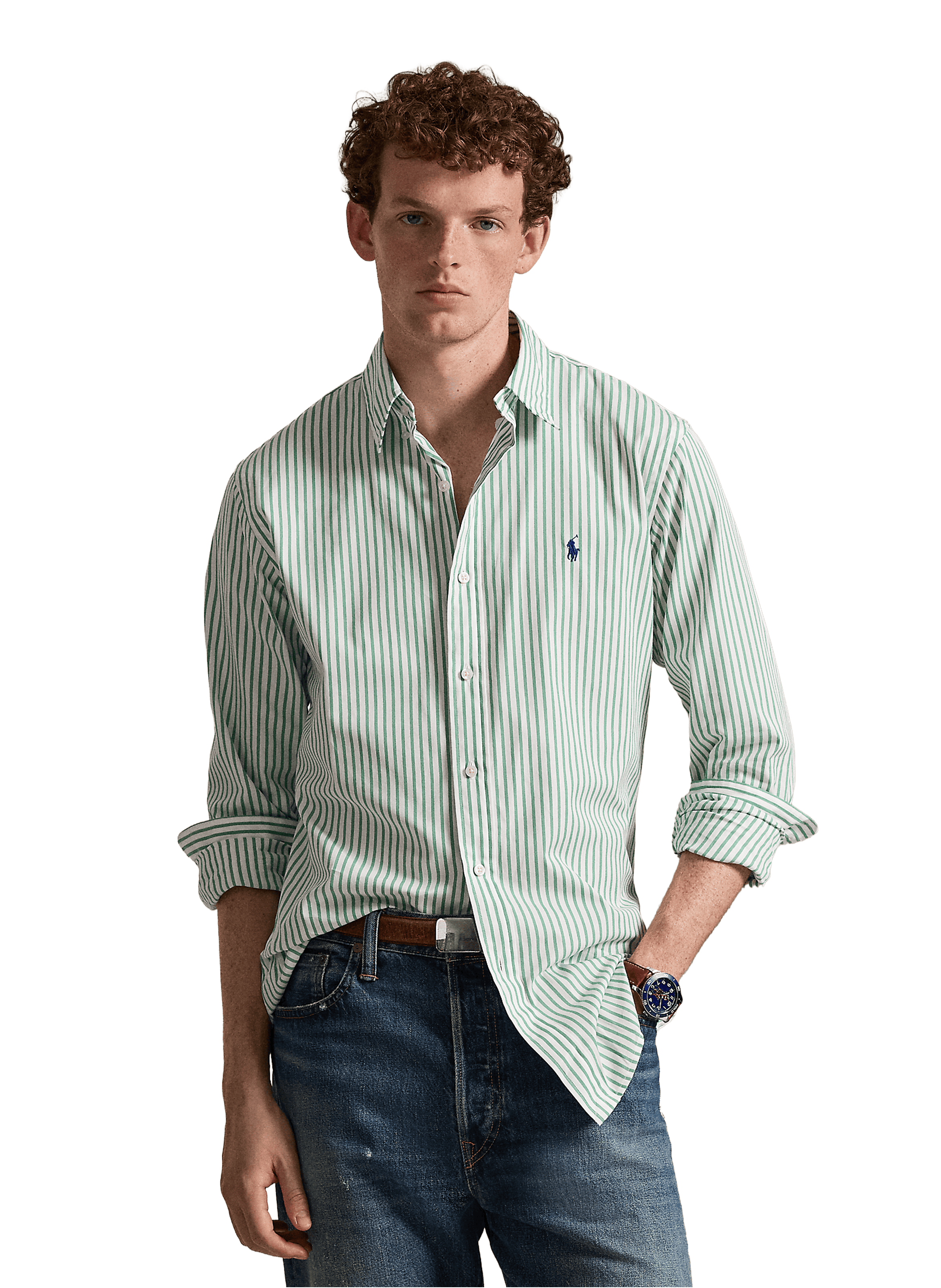 Chemise rayée en coton | POLO RALPH LAUREN