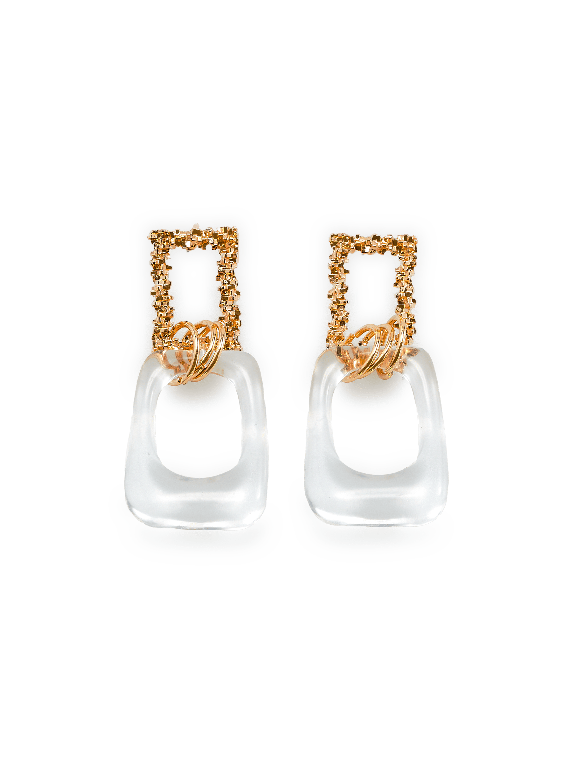 Bi-material earrings | AU PRINTEMPS PARIS