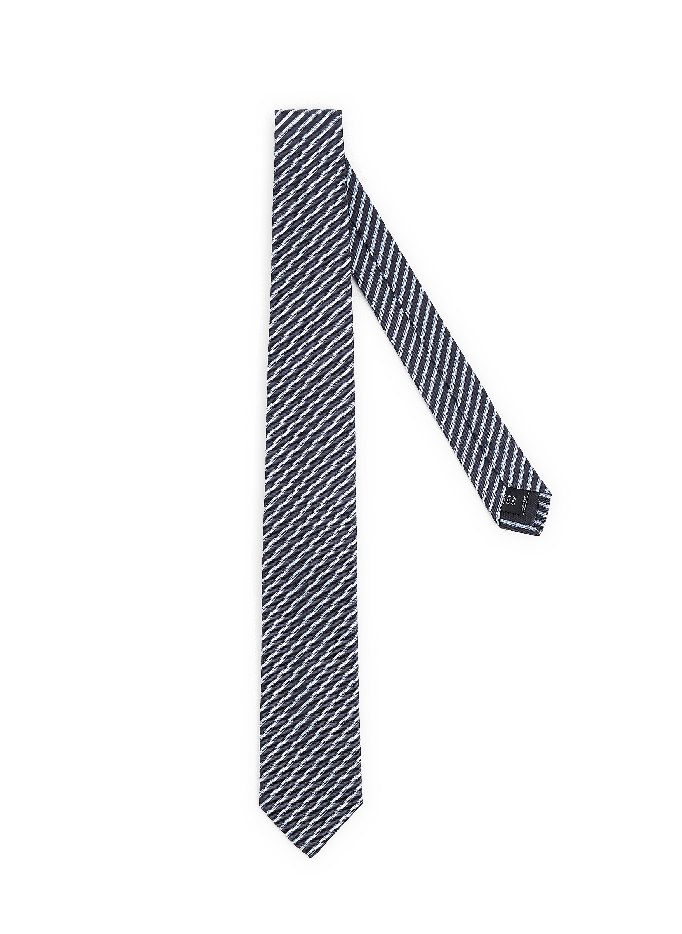 Striped silk tie  | AU PRINTEMPS PARIS