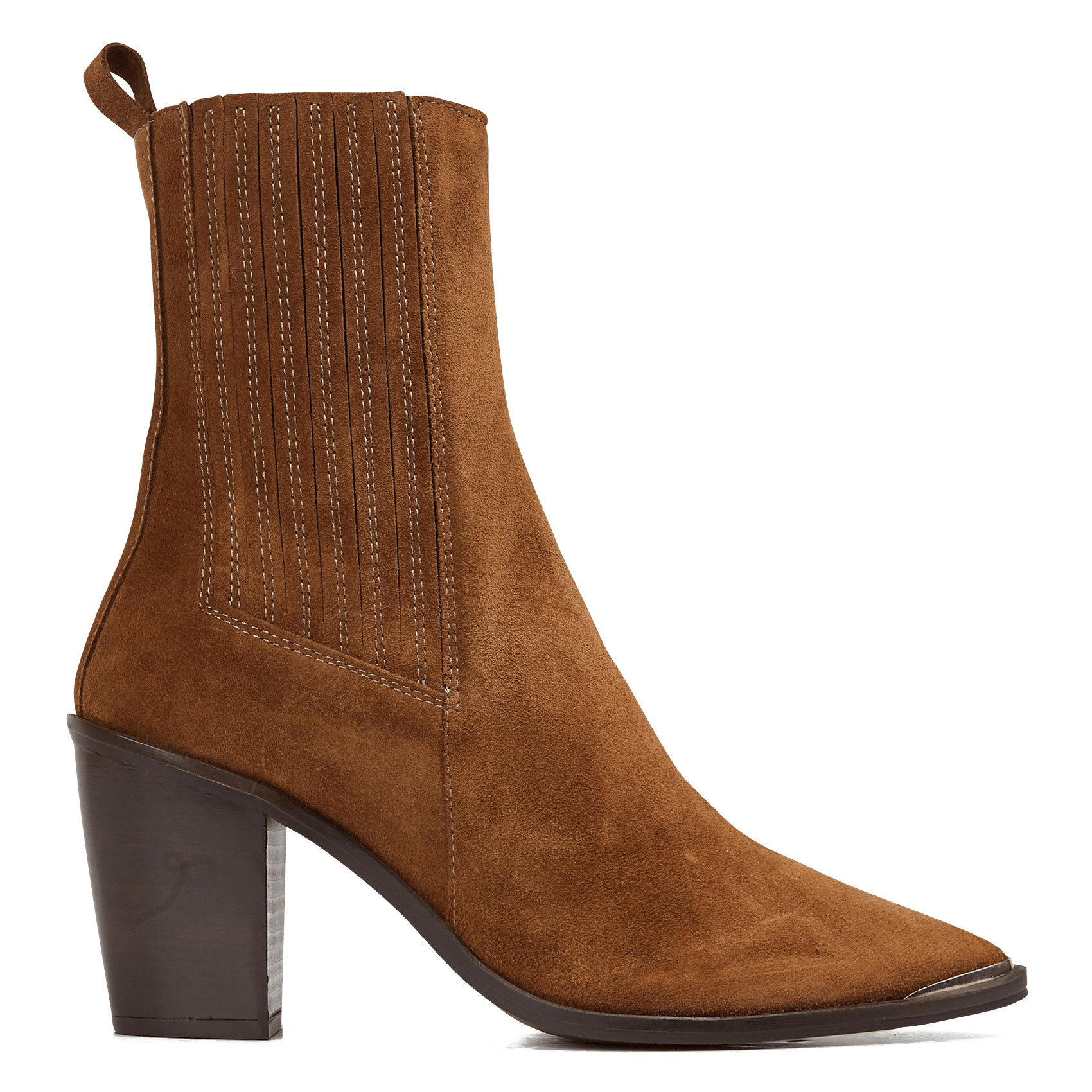 Bottines western talons hauts bout pointu en cuir basama | JONAK