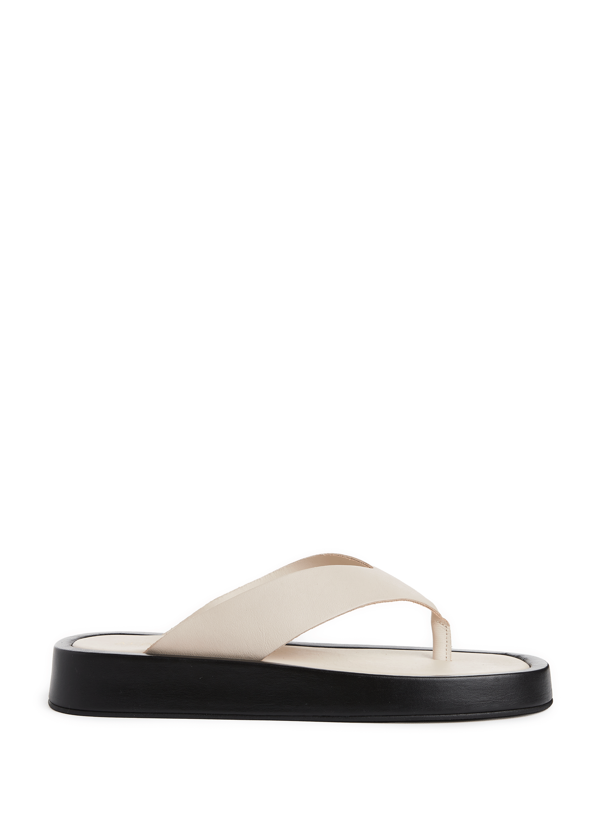 Leather platform flip flops | ALOHAS