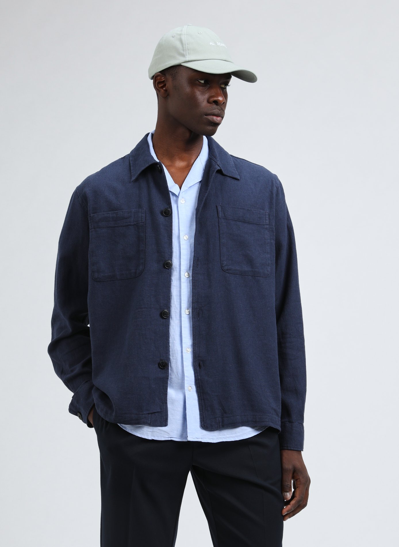Cotton and linen shirt | SELECTED