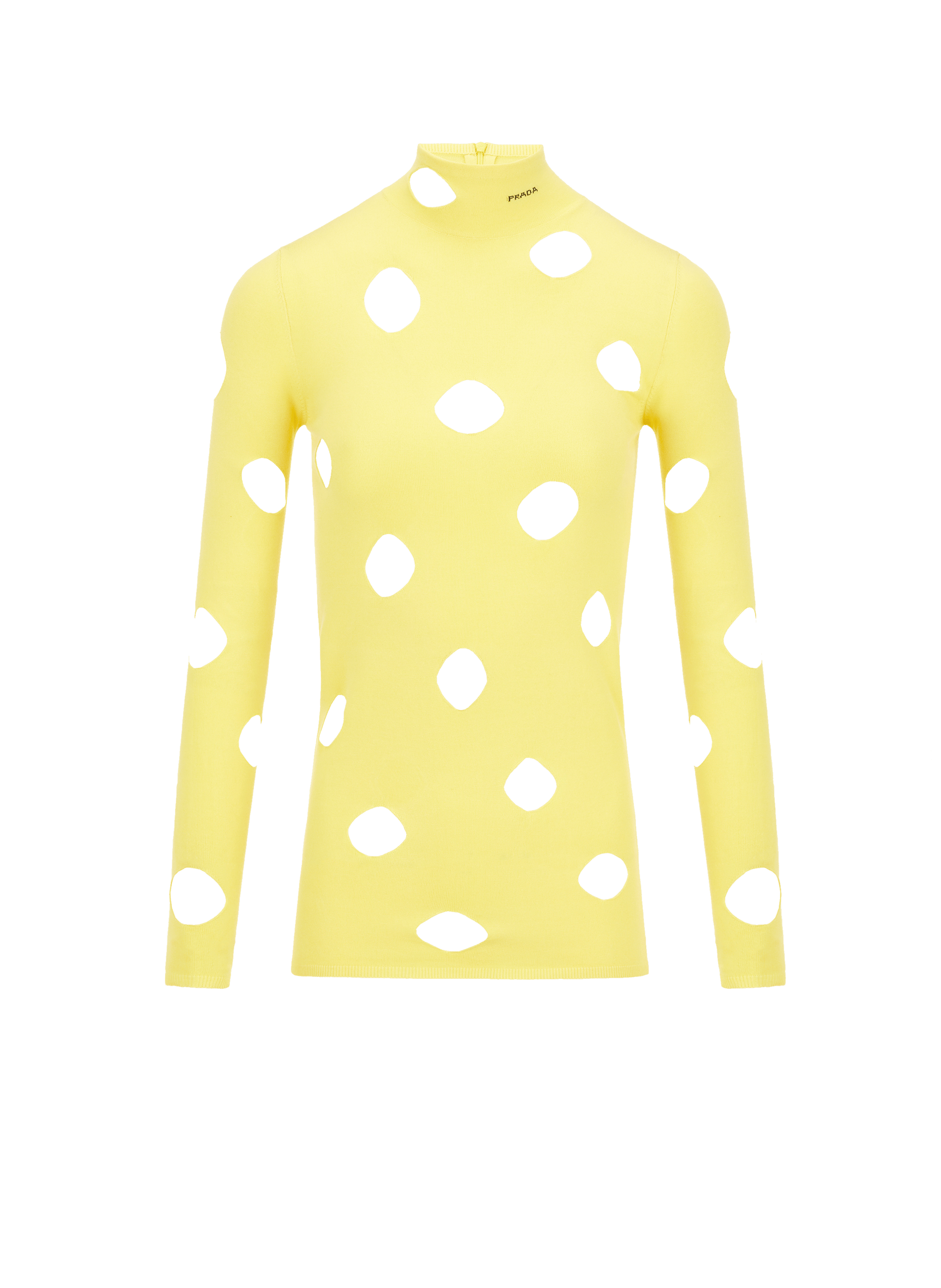 Pull en maille à découpes | PRADA