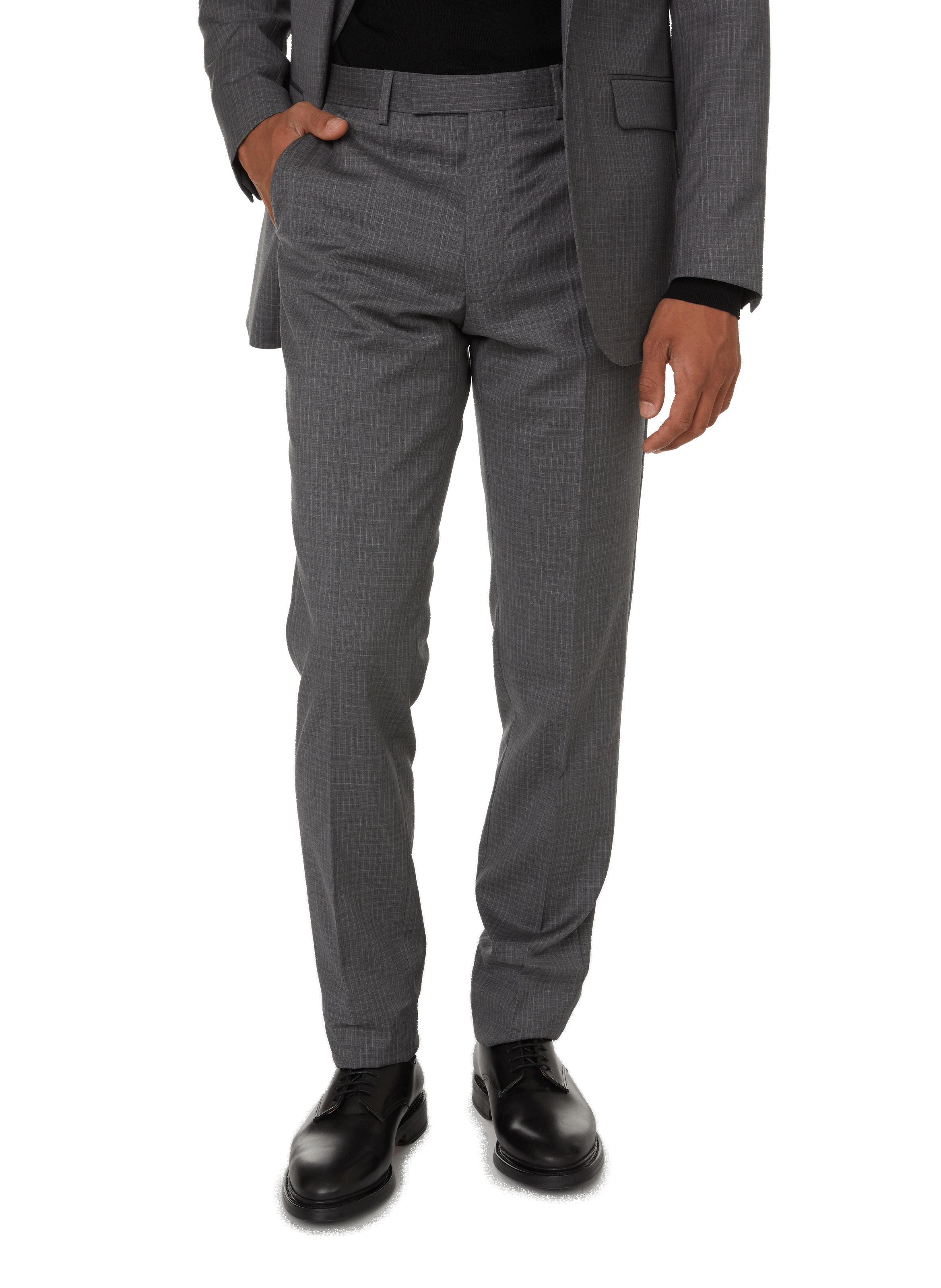 Wool check suit trousers | SAISON 1865