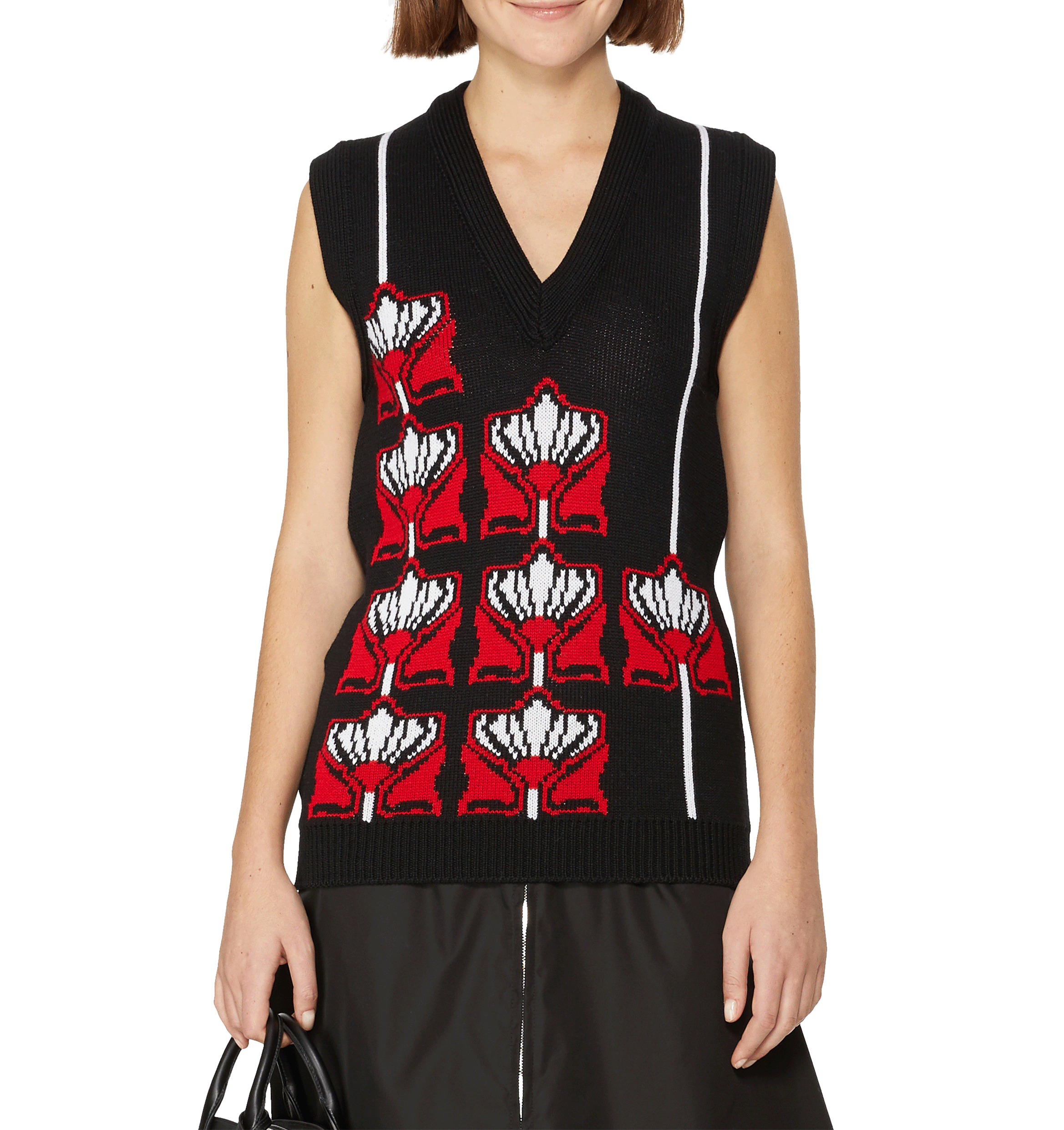 Wool sweater vest  | PRADA