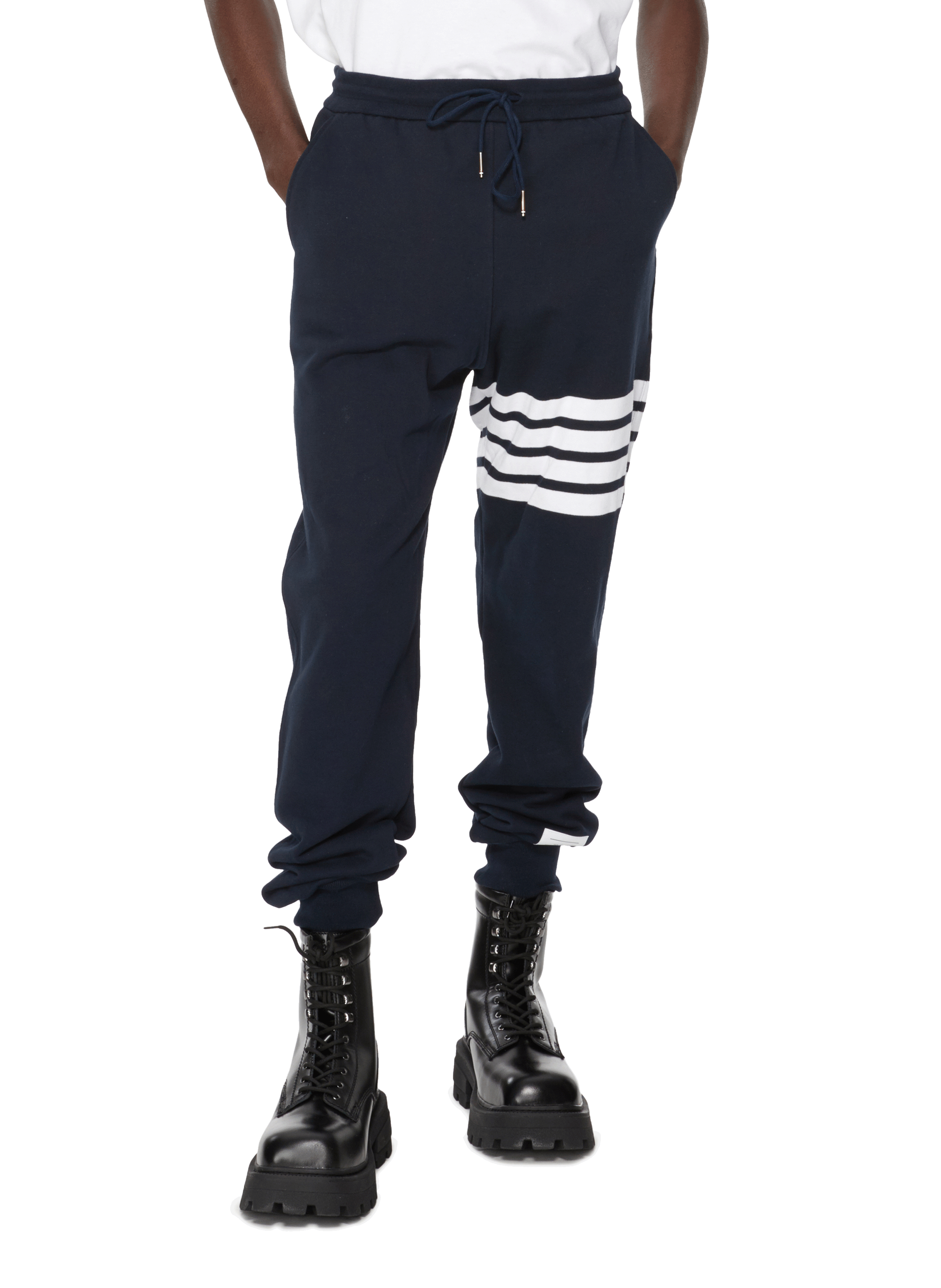Four-stripe Cotton Joggers  | THOM BROWNE