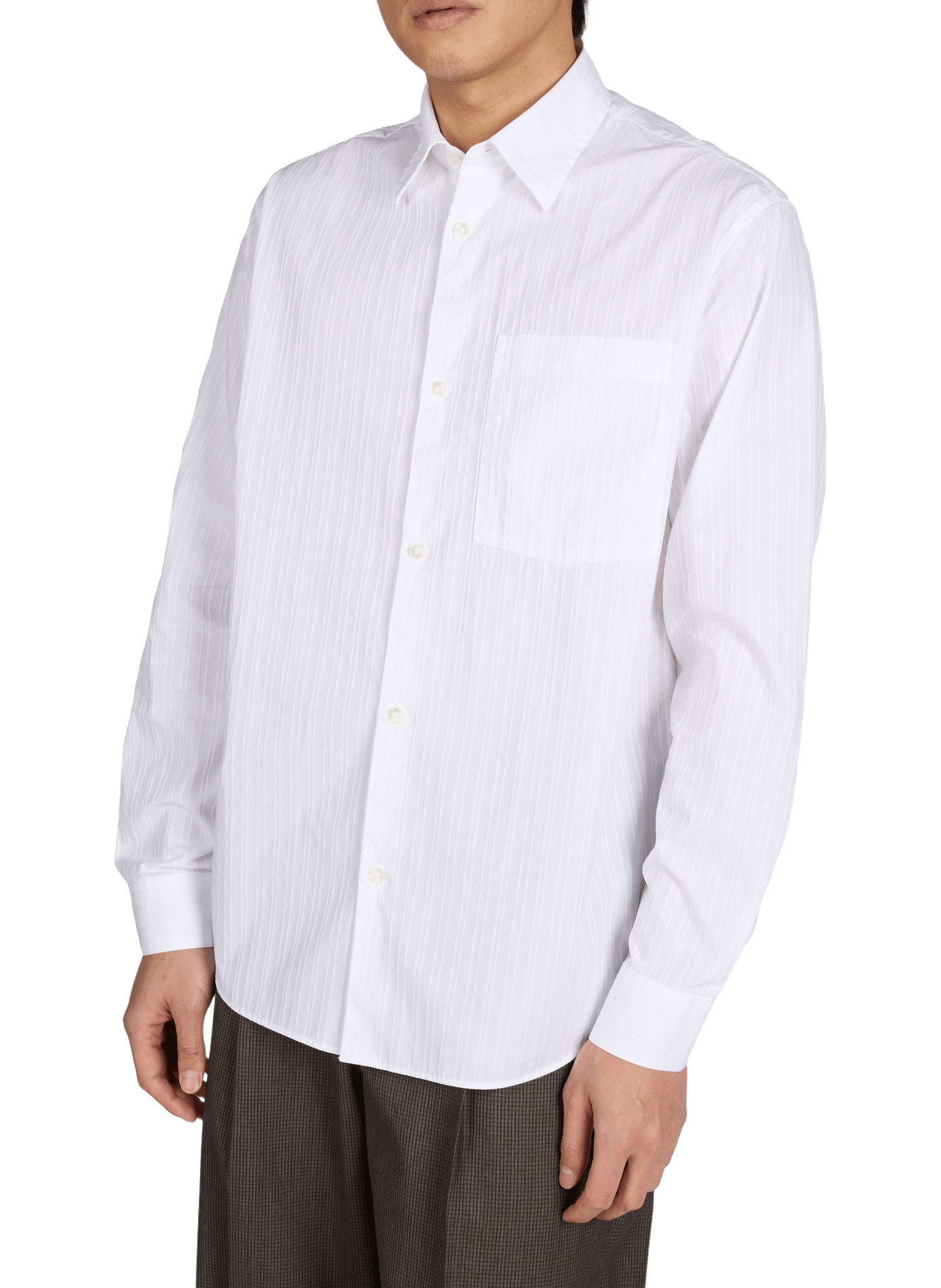Straight striped cotton shirt | ANNARR